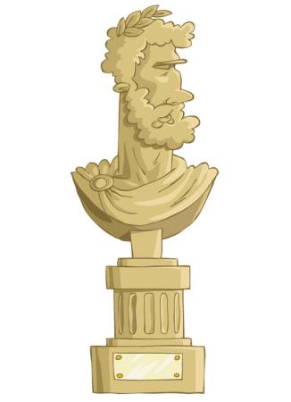 statue, homme, buste, de l'or Dedmazay - Dreamstime