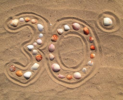 trente, sable, plage, coquillages, de la chaleur Battrick