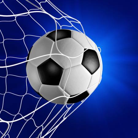 le ballon, net, bleu, football Neosiam - Dreamstime