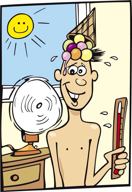 soleil, homme, personne, ventilateur, fenetre, thermometre, la creme glacée, nu Igor Zakowski (Izakowski)
