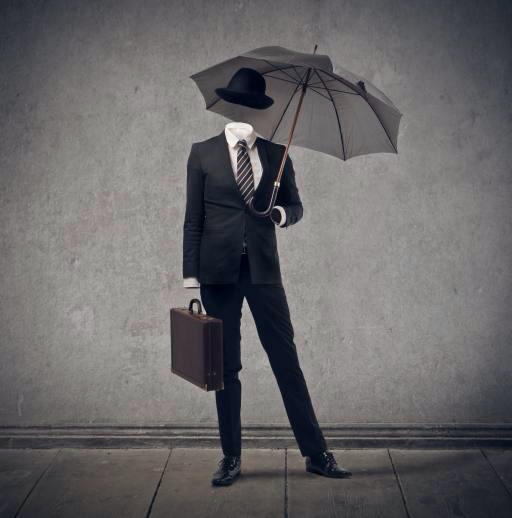 parapluie, homme, costume, valise, gris Bowie15