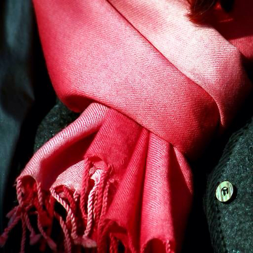 rouge, tissu, vetements, écharpe, bouton Clarita