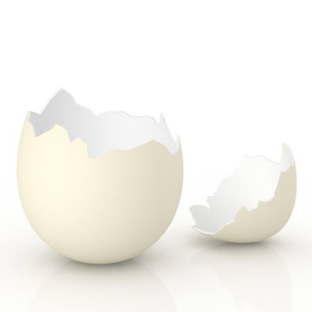 œufs, poulet, fissuré, ouvert Vladimir Sinenko - Dreamstime