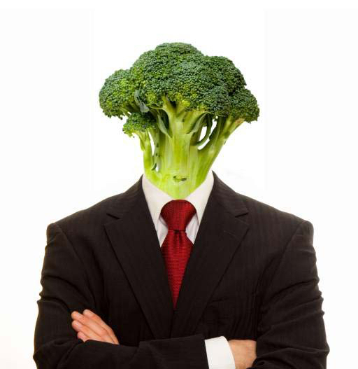 de légumes, homme, personne, costume, végétalien, légumes, brocolis Brad Calkins (Bradcalkins)