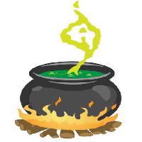 Pixwords L`image avec la nourriture, le feu, le pot, vert Wessam Eldeeb - Dreamstime