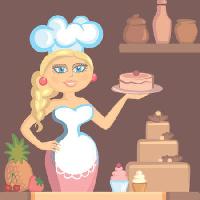 dame, blonde, cuisinier, gâteau, femme, cuisine Klavapuk - Dreamstime