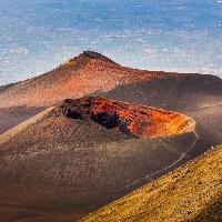 volcan, éruption, désert, nature, cratere, paysage Martin Molcan (Martinmolcan)