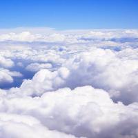 nuages, au-dessus, ciel, voler David Davis (Dndavis)
