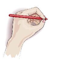 Pixwords L`image avec la main, stylo, écriture, doigts, crayon Valiva