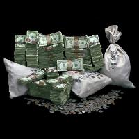 de l'argent, sac, pièces de monnaie Linda Bair - Dreamstime