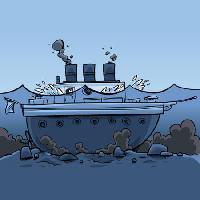 Pixwords L`image avec bateau, mer, eau, océan, sous marin, de la fumée Brett Lamb - Dreamstime