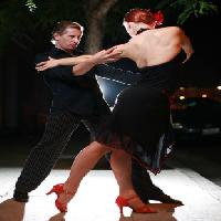 danse, homme, femme, noir, robe, la scène, la musique Konstantin Sutyagin - Dreamstime